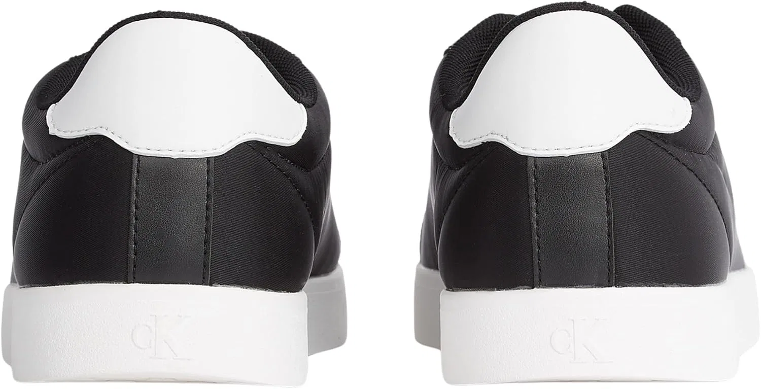 Мужские кроссовки Calvin Klein с чашеобразной подошвой и логотипом, Black Ck Black Bright White — фото 2