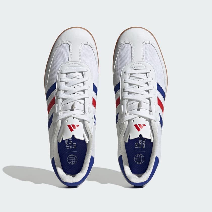 Кроссовки adidas Velosamba 2 для взрослых унисекс, белый/синий/алый — фото 3