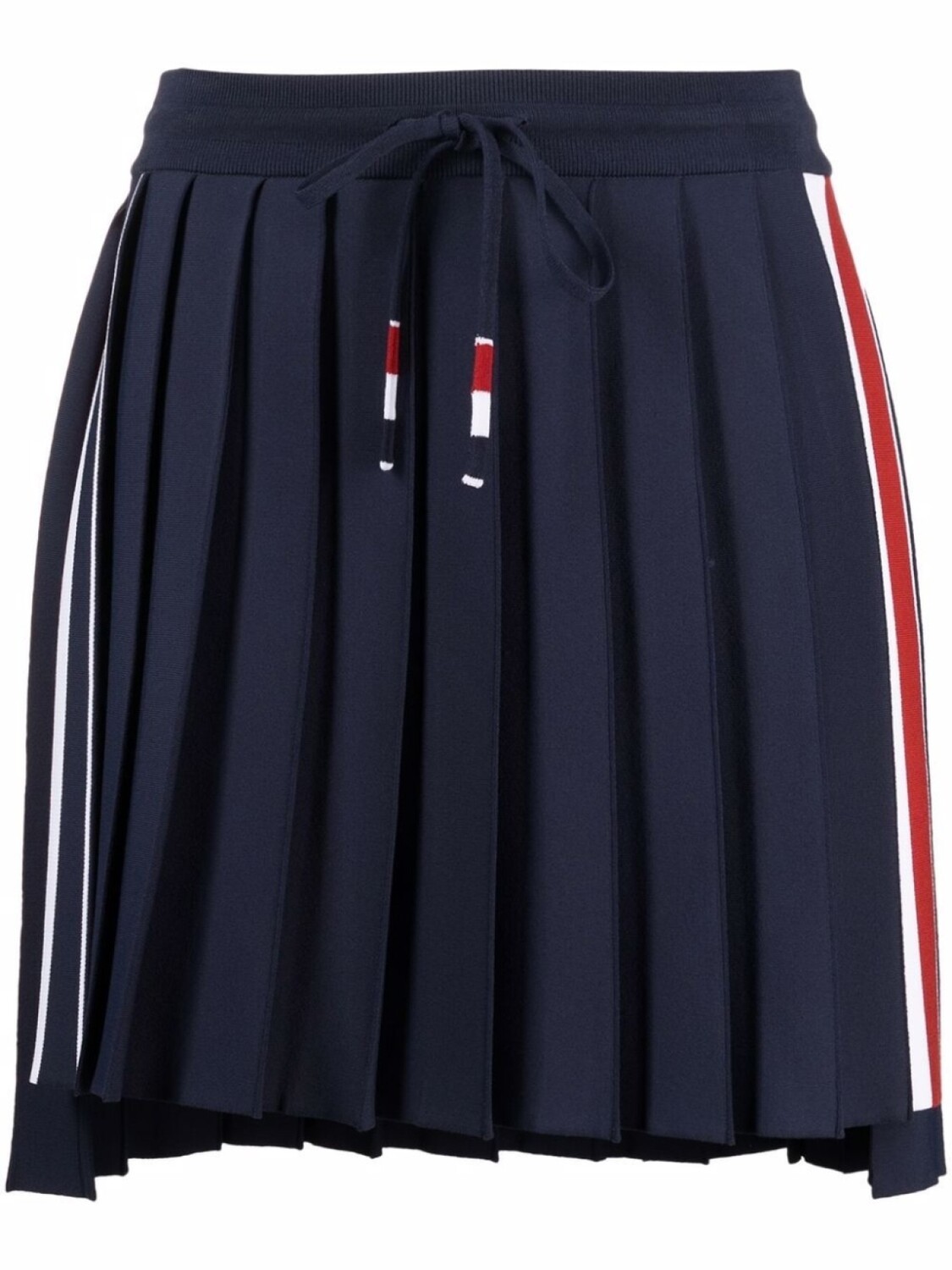 

Thom Browne плиссированная мини-юбка с полосками RWB, синий