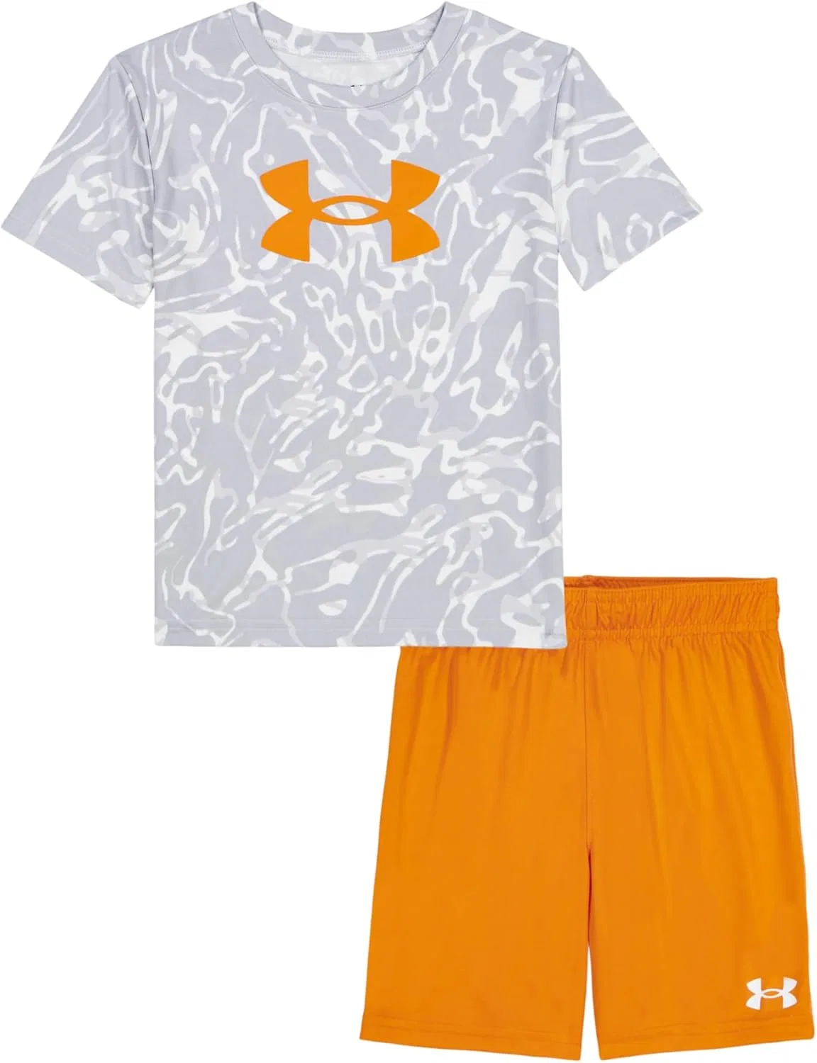 Детский спортивный комплект из футболки и шорт Under Armour, White Tech Print