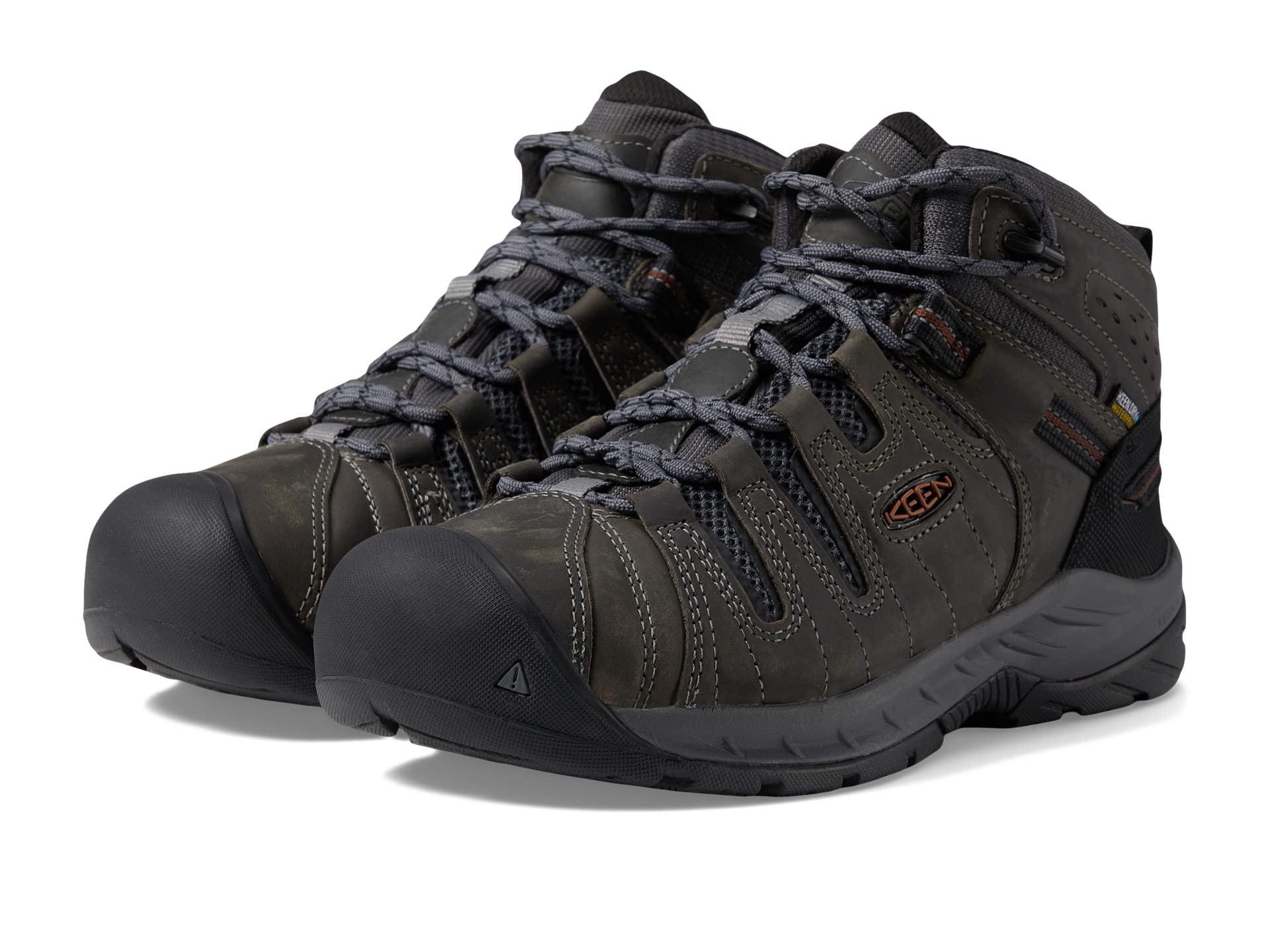 

Ботинки KEEN Utility Flint Ii Mid Waterproof Soft Toe, Steel Grey/Tortoise Shell