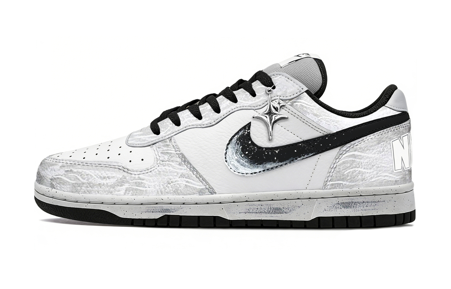 

Nike Кроссовки для скейтбординга Big Cold Moon Star Trail мужские, устойчивые к истиранию и скольжению, низкие, черно-серые