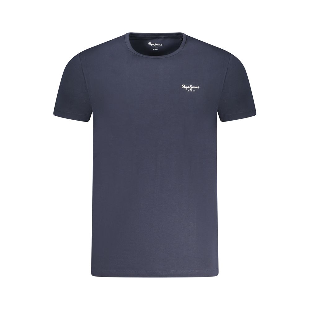 

Синяя хлопковая мужская футболка Pepe Jeans
