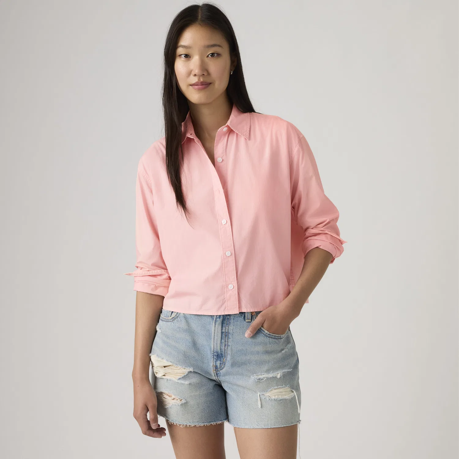 Укороченная рубашка Harlie Garment Dye Levi's, Pink