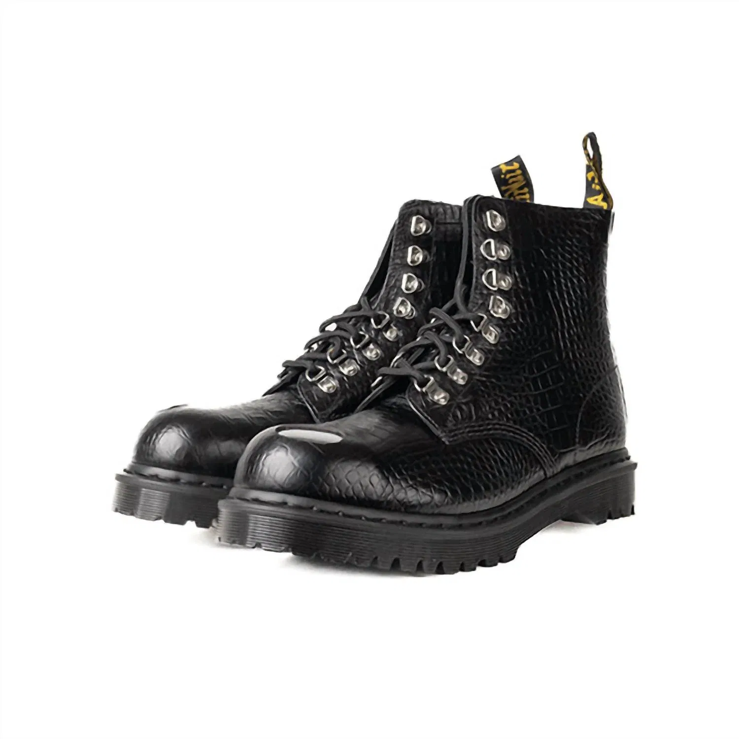 Dr Martens Мужские ботинки 1460 Pascal со стальным носком, цвет аналин, с тиснением под крокодиловую кожу — фото 2
