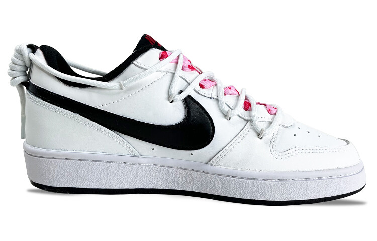 

Кроссовки Nike Court Borough Skateboard Shoes Women's Low-Top White Black, белый