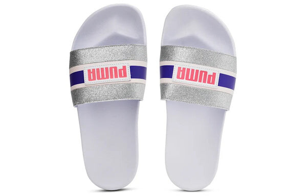 Тапочки leadcat ftr slides '90s pop - glittered white' Puma, белый — фото 3