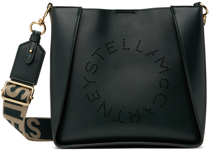 

Сумка через плечо с зеленым логотипом Stella McCartney