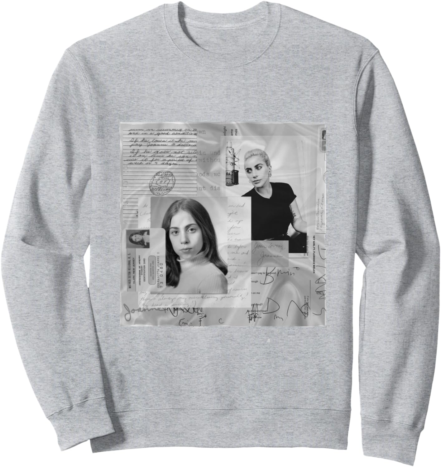 

Официальная толстовка Lady Gaga с фотографией Джоан Уайт, серая