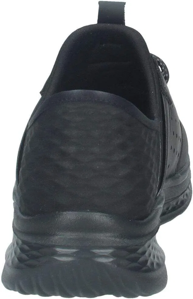 Мужские кроссовки Skechers USA Slade Zachary, Black Mesh Leather — фото 3