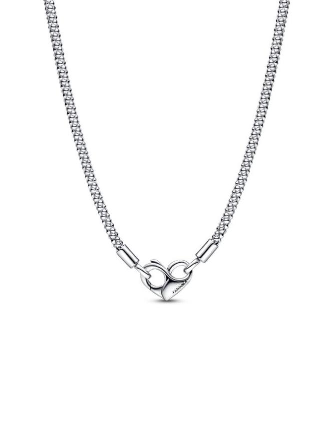 

Ожерелье Pandora Moments Studded Chain Necklace, стерлинговое серебро