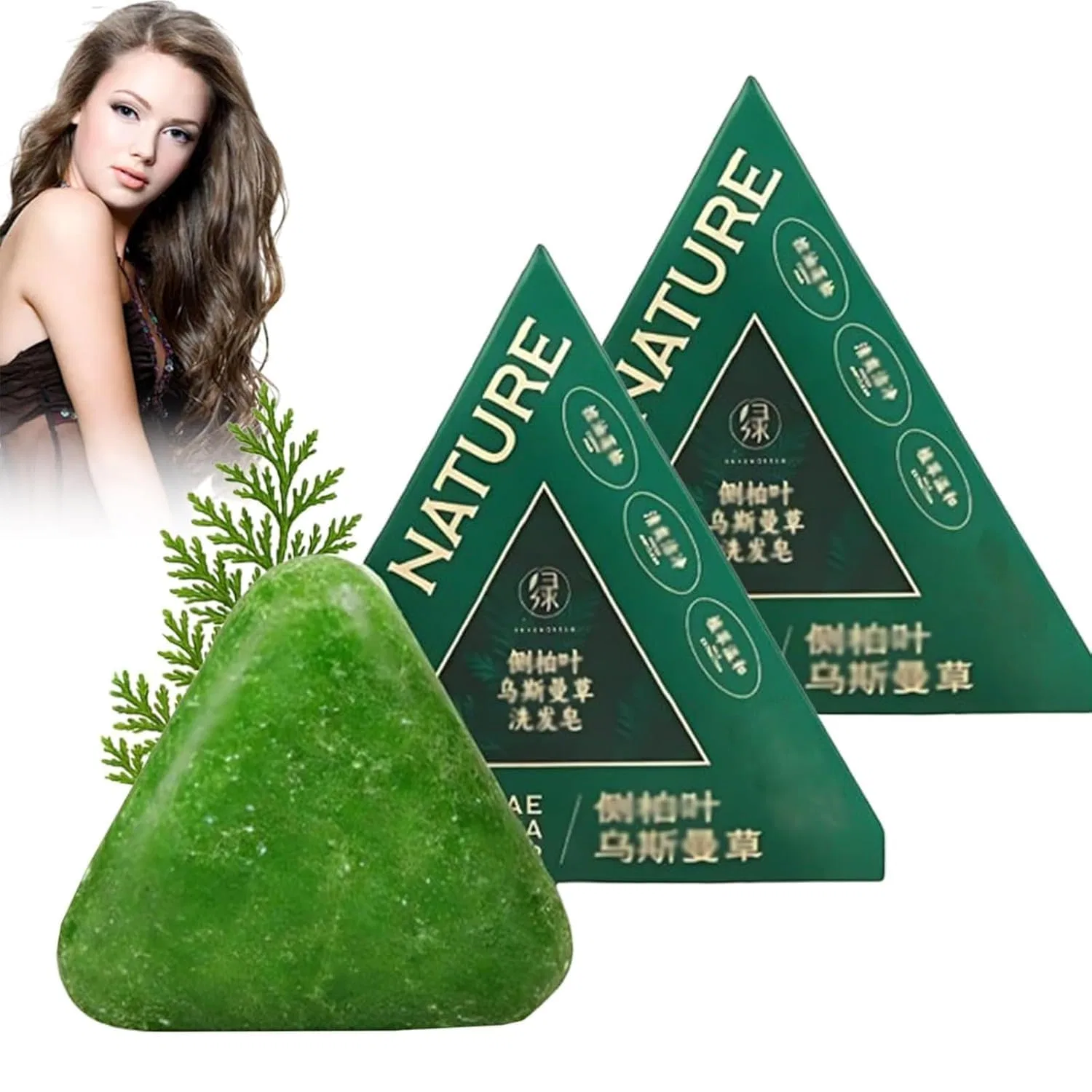 Твердый шампунь «Nature Triangle» от Nature Seven Generisch, 2 Pieces.