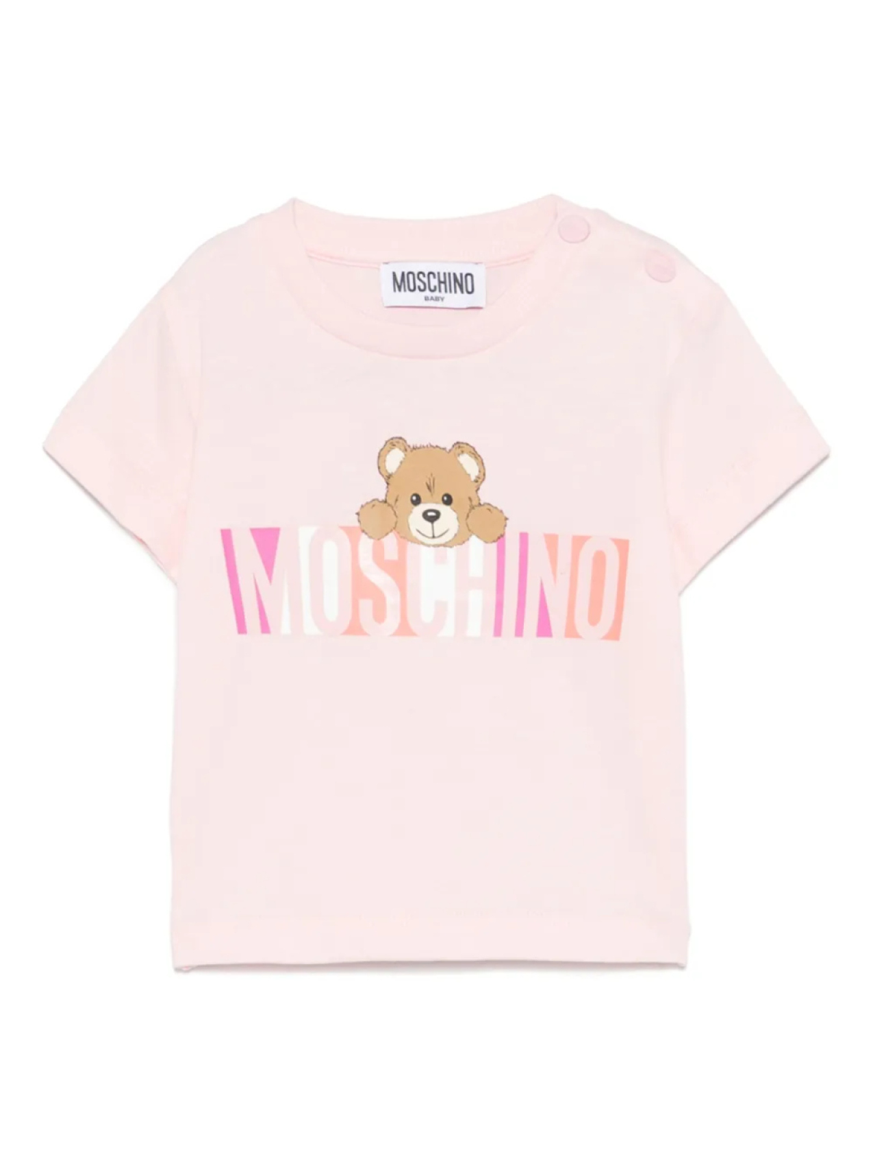 

Moschino Kids футболка с логотипом, розовый