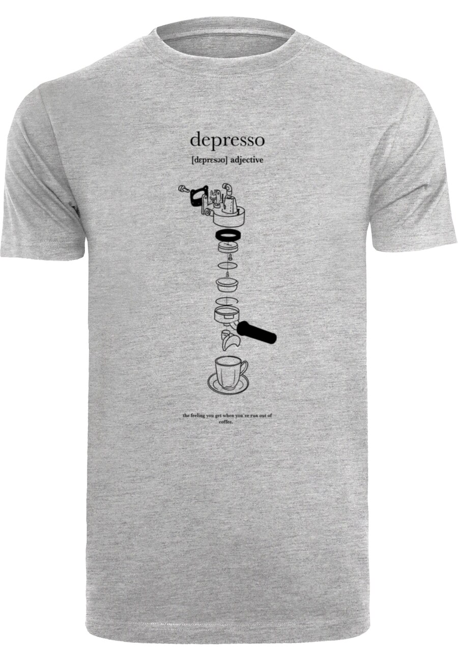 

Рубашка Mister Tee Depresso, серый
