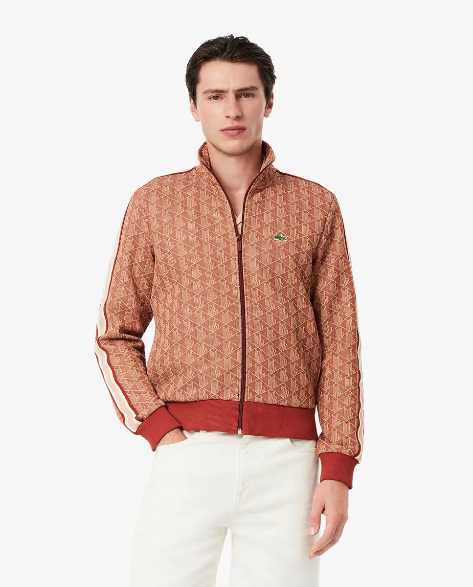 

Мужская жаккардовая куртка на молнии Париж Lacoste, коричневый