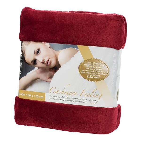 

Плед Gözze Premium Cashmere Feeling, 170 см, красный