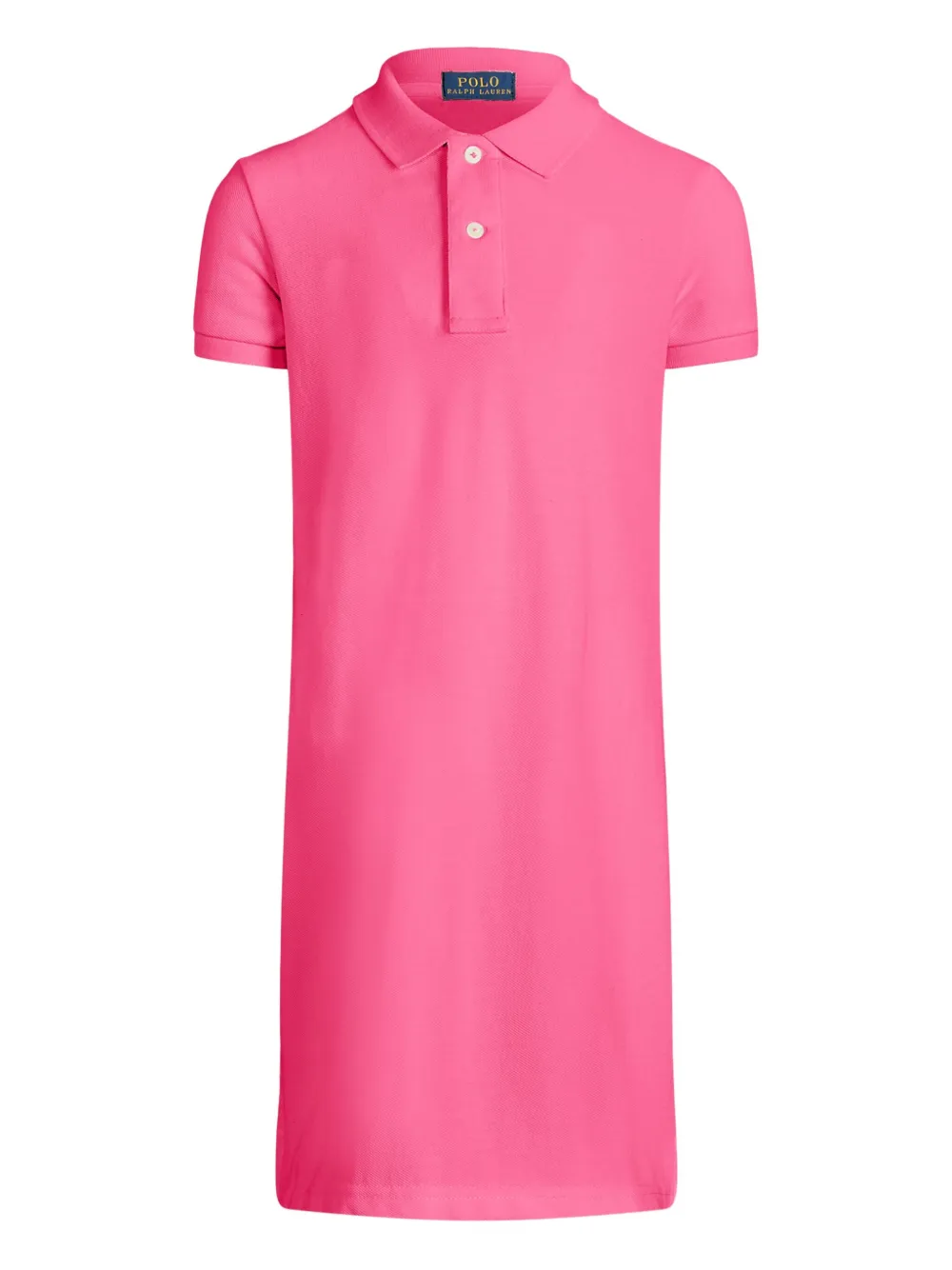 

Платье с воротником поло из ткани пике POLO RALPH LAUREN KIDS, розовый