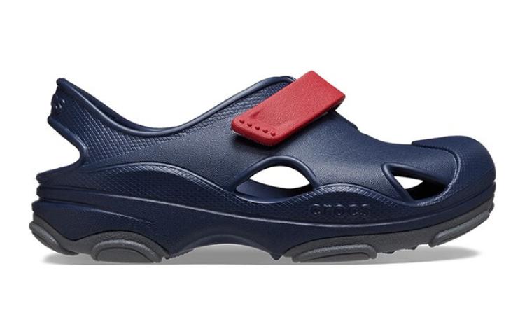 Скользостойкие, износостойкие, легкие детские сандалии Blue Red Kids' Crocs — фото 3