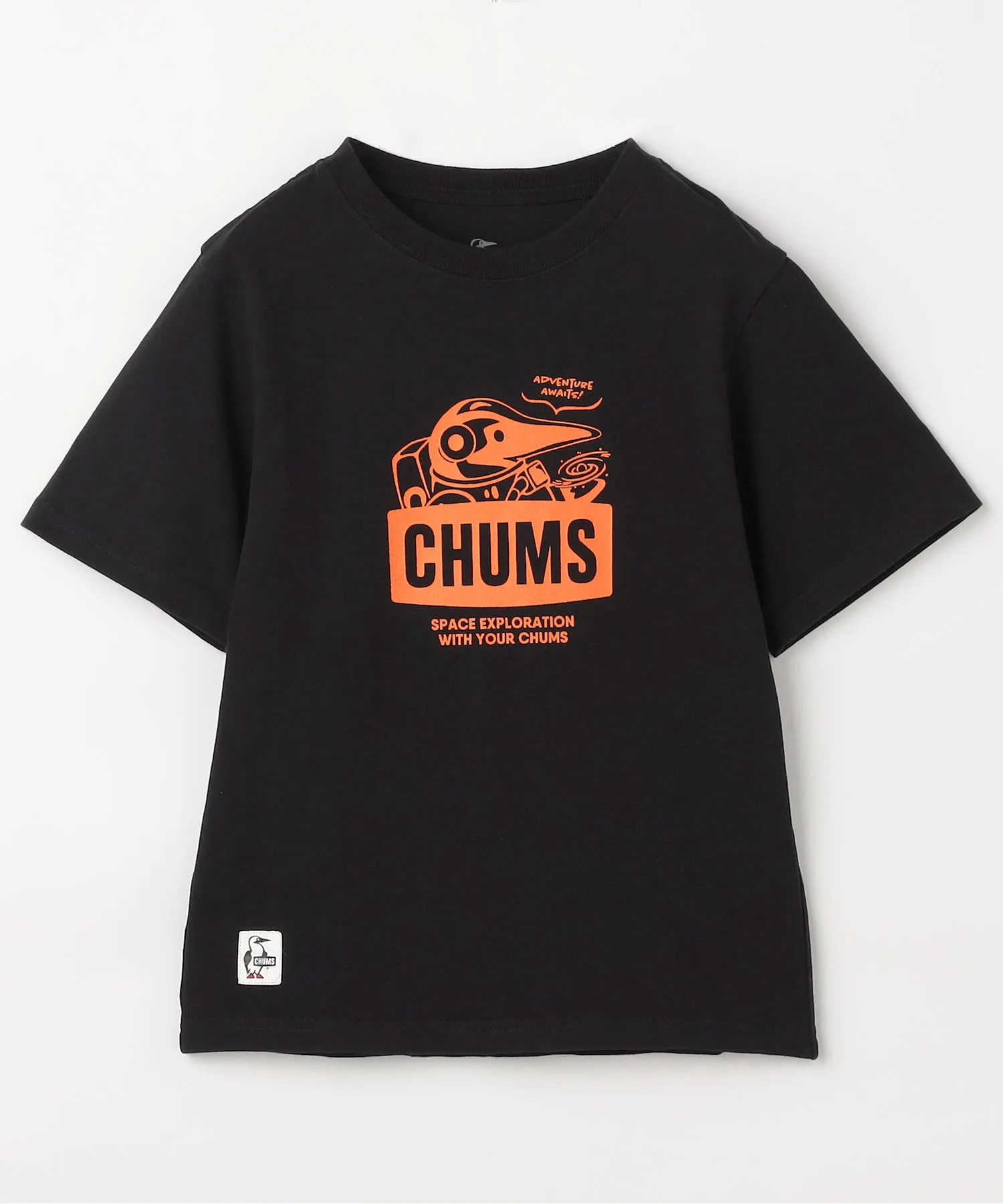 Детская футболка CHUMS Space Booby с принтом чёрная