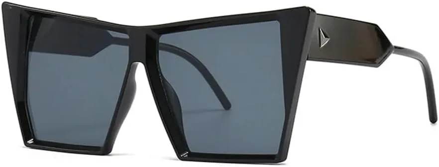 

Большие солнцезащитные очки «кошачий глаз» для женщин, градиентные очки с защитой от УФ-излучения UV400, мужские солнцезащитные очки с заклепками VFDHN, 1