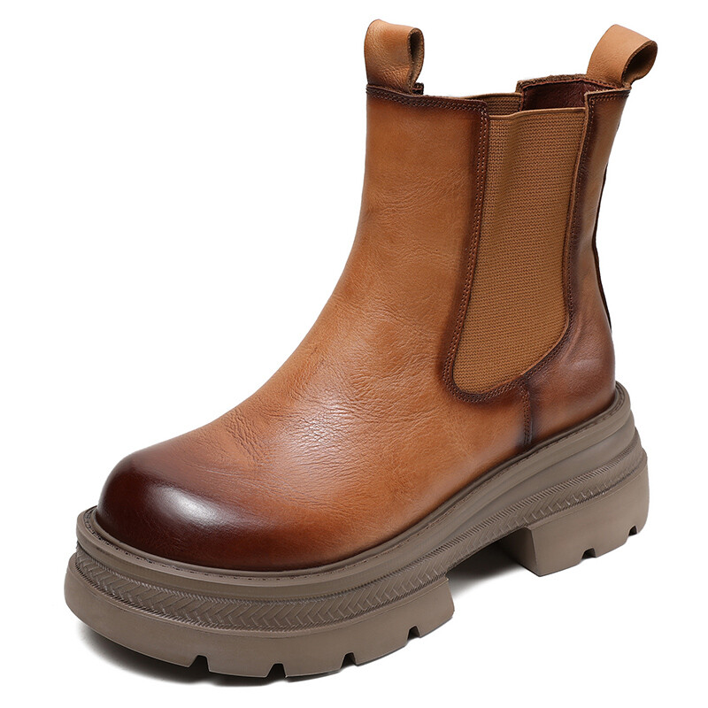 

Ботинки Martin Boot женские Baibianzhiheren, желтый