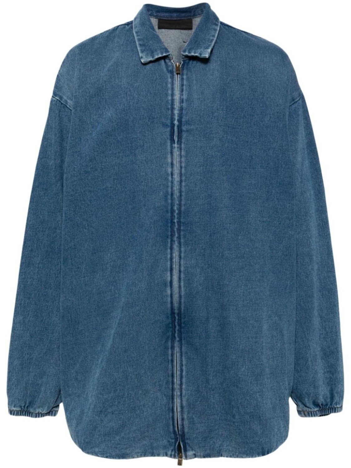 

FEAR OF GOD ESSENTIALS джинсовая куртка-рубашка на молнии, синий
