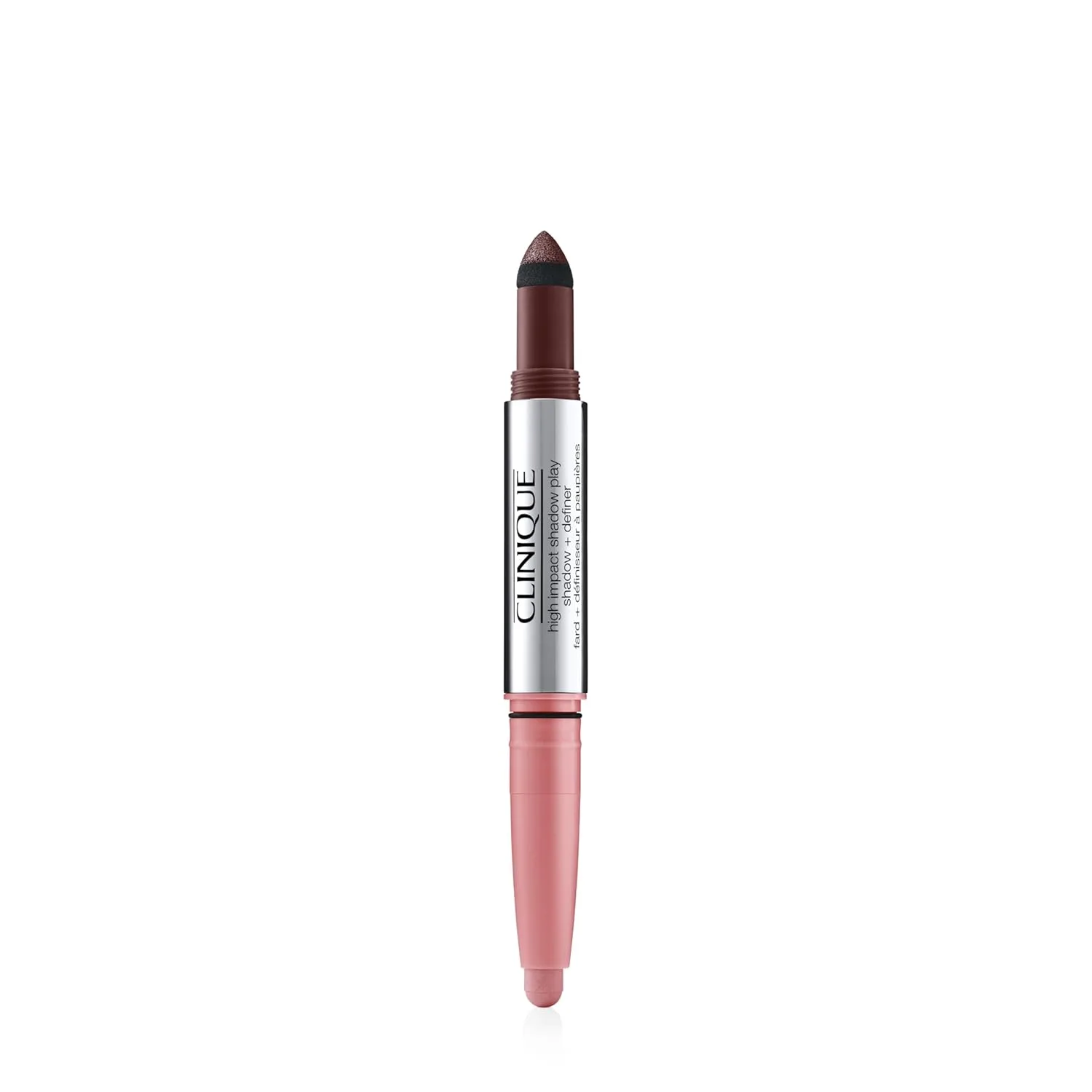 Clinique High Impact Shadow Play Тени + Подводка для глаз | Подводка + Тени для век | Не скатываются в складках века, водостойкие + Безопасны для чувствительной кожи вокруг глаз, Black Honey/Pink Honey