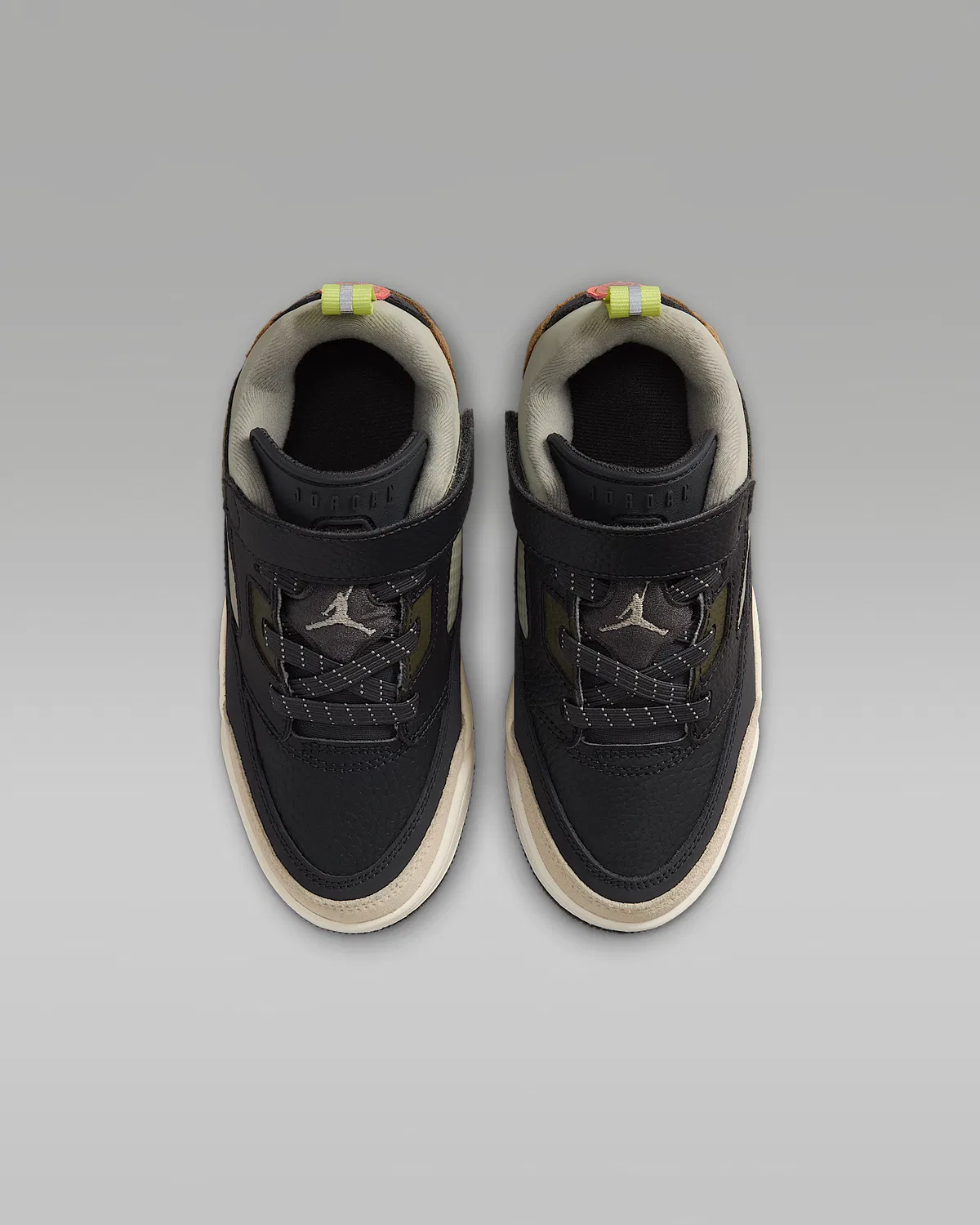 Детские кроссовки Jordan Spizike Low, Anthracite/Light Wild Mango/Cargo Khaki/Spruce Fog — фото 4