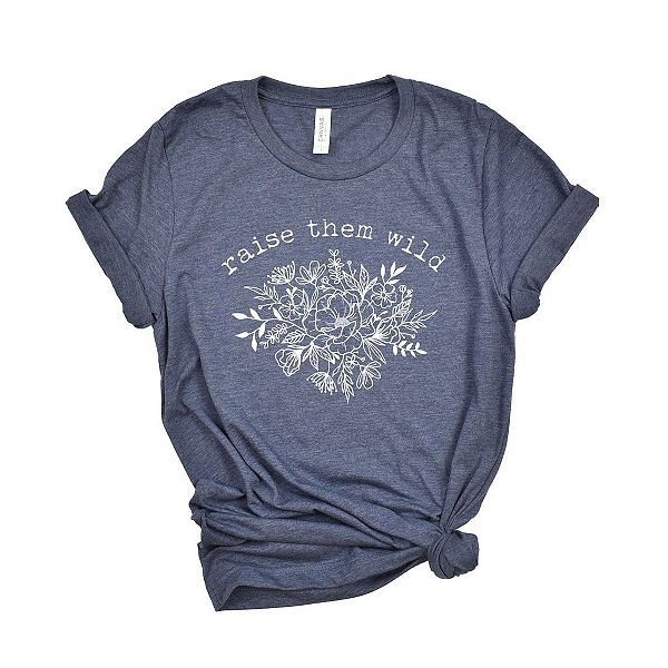 

Футболка с принтом Raise them wild Simply Sage Market, Heather Navy