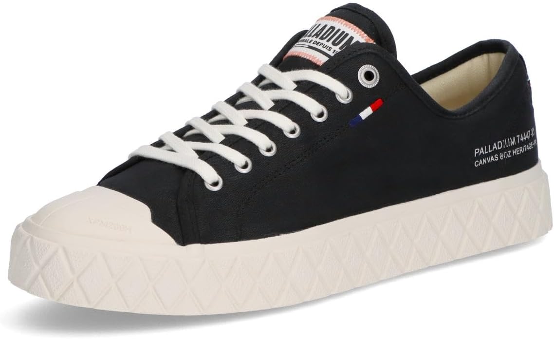 

Унисекс-кроссовки Palladium Palla Ace из органического холста на шнуровке, белый/черный/серый