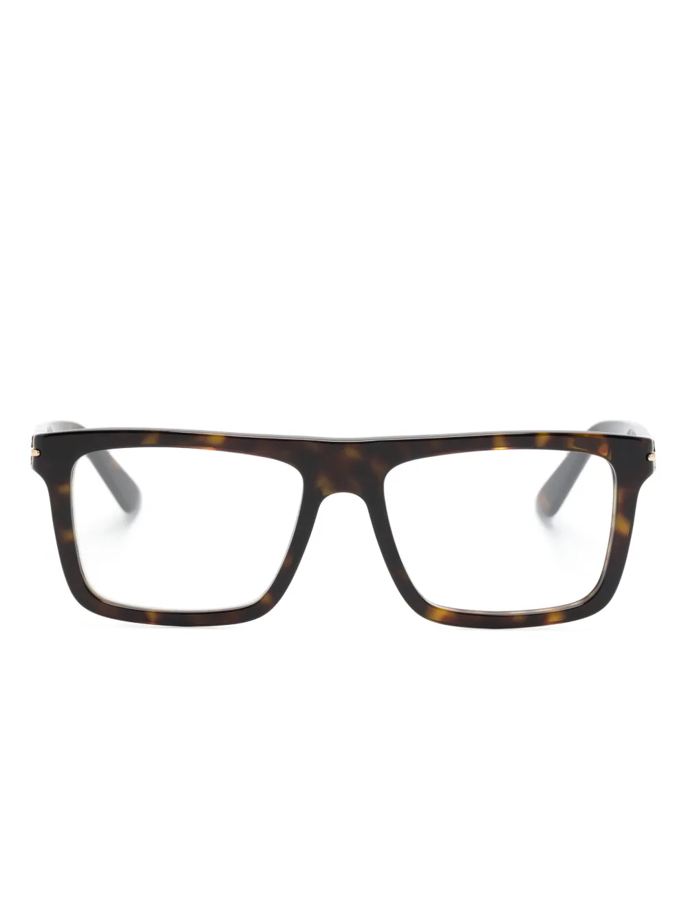 

Очки в квадратной оправе черепаховой расцветки Gucci Eyewear, коричневый