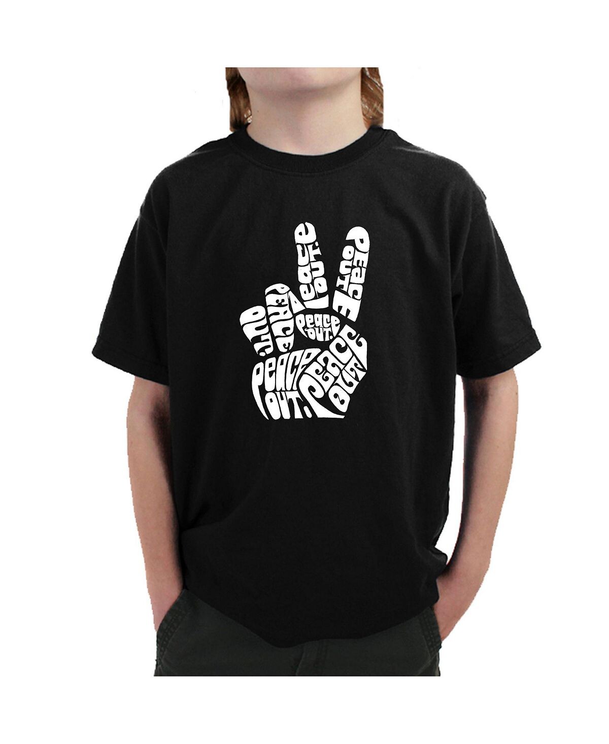 

Футболка Big Boy's Word Art - Peace Out LA Pop Art