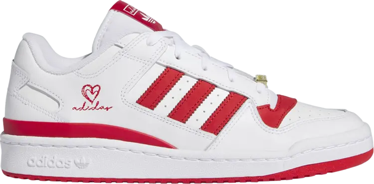 

Кроссовки Forum Low Classic 'White Scarlet Embroidered Heart', белый, Серый, Кроссовки Forum Low Classic 'White Scarlet Embroidered Heart', белый