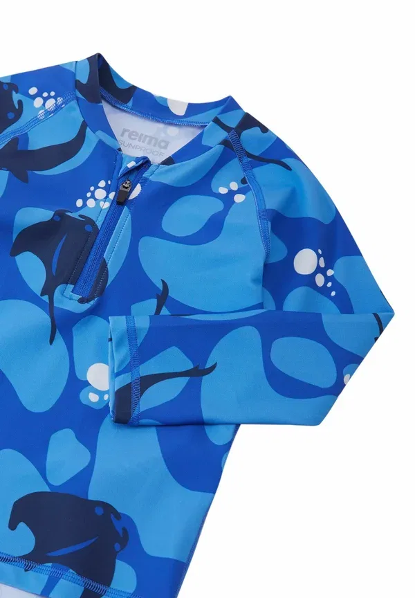 Футболка с защитой от УФ Reima Tuvalu Rash Vest, блестящий синий — фото 3