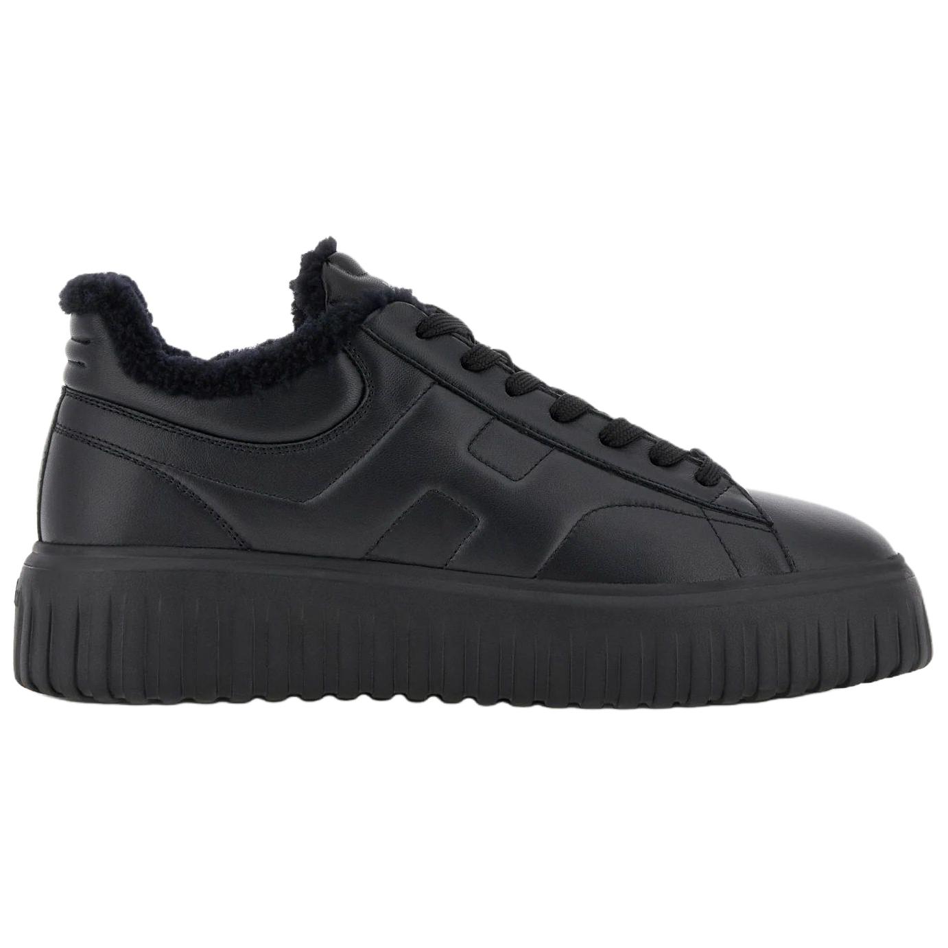 HOGAN Мужские кроссовки для скейтбординга H Stripes Low top черные — фото 2