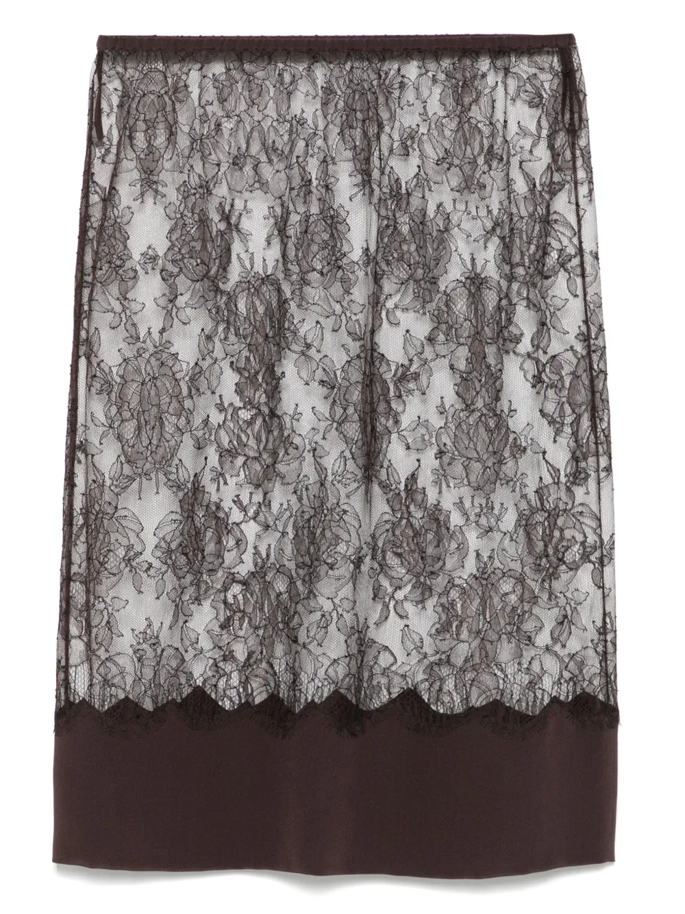 

Кружевная юбка Carine Gilson, коричневый