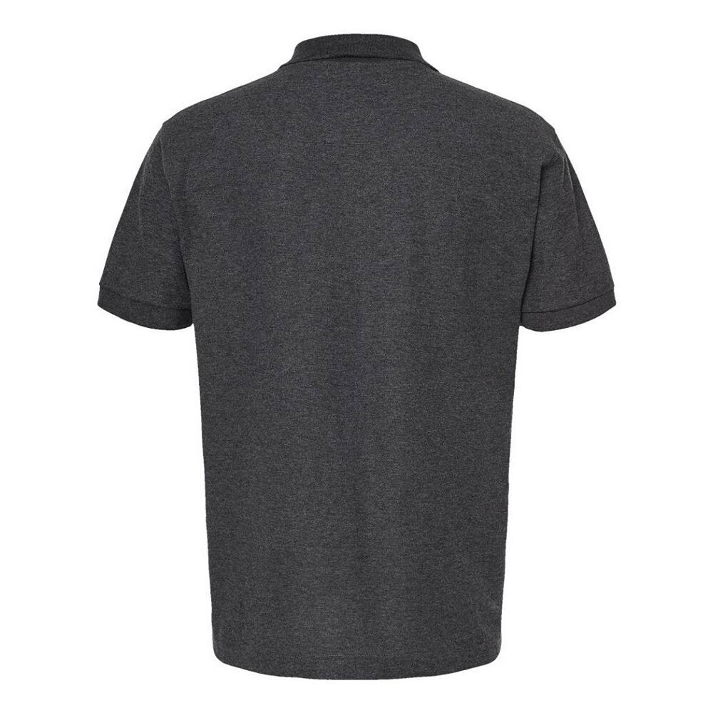 

Спортивная футболка-поло Tultex унисекс 50/50, цвет Heather Charcoal