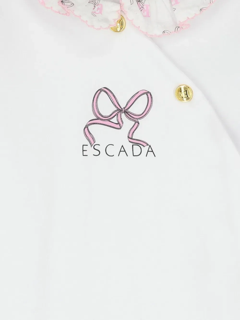 Пижама с логотипом Escada Kids, белый — фото 3