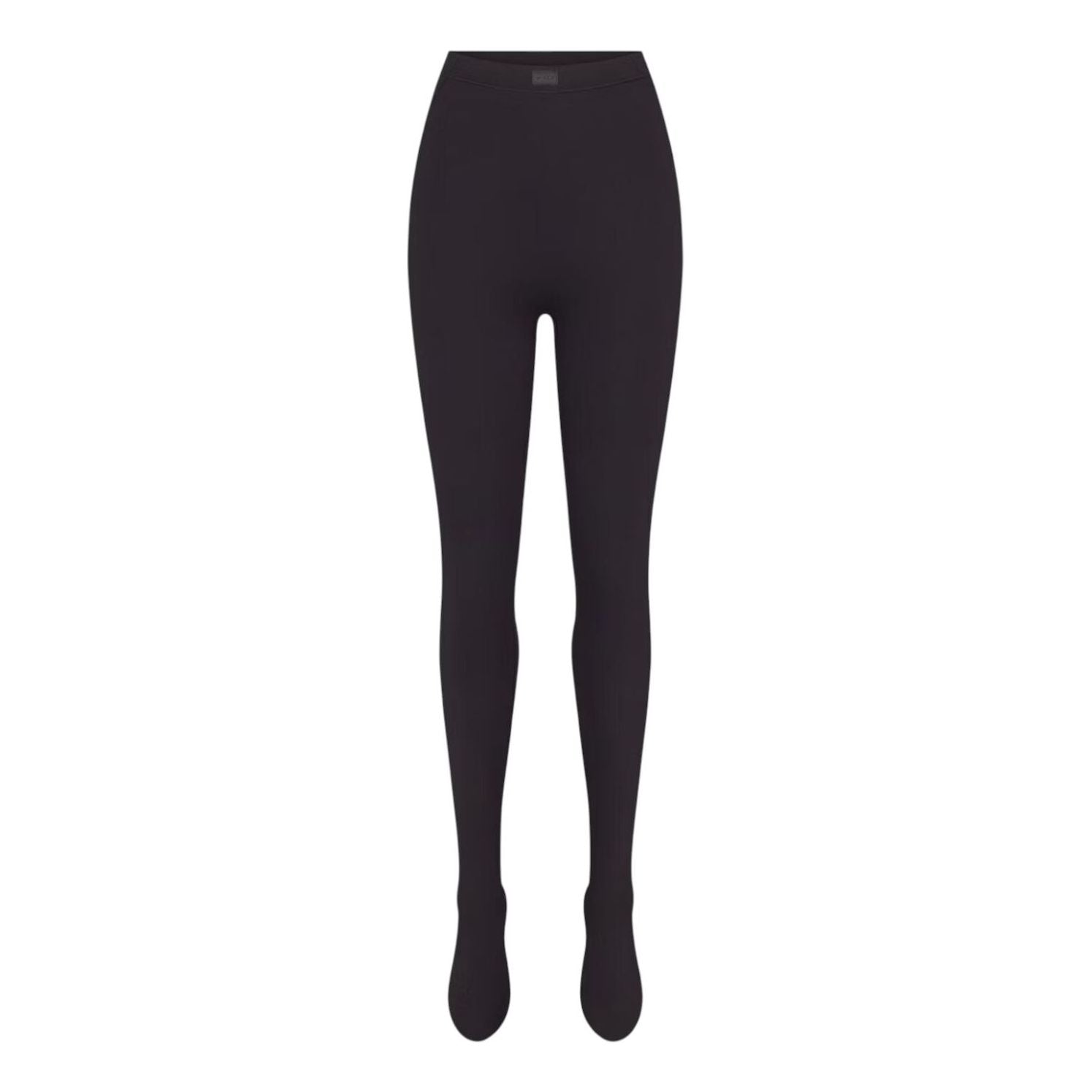 (WMNS) Nike x SKIMS Матовые леггинсы с высокой талией и противоскользящим покрытием Footsie Grip, цвет «Обсидиан»