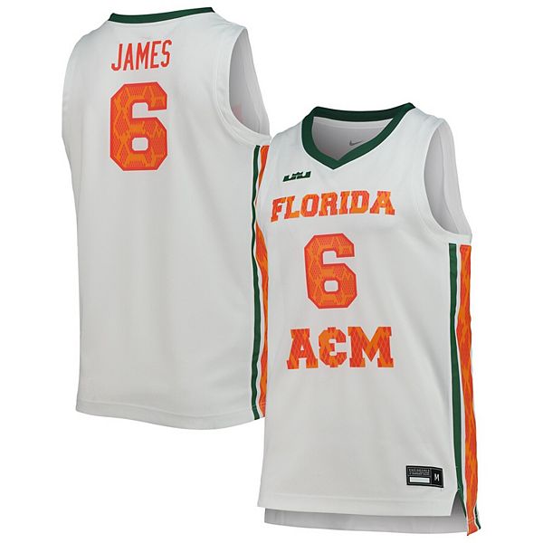 

Мужская белая баскетбольная форма Florida A&M Rattlers Nike X Lebron James