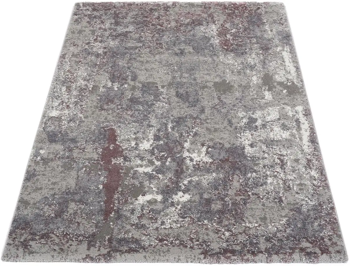 

OCI THE CARPET BRAND "Juwel Liray" ковер, прямоугольный, короткий ворс, гостиная, имитация мрамора, эффект высокий-низкий OCI Die Teppichmarke 200х200 см, бежевый/баклажановый