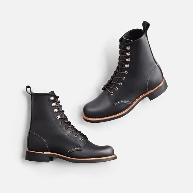 Red Wing Silversmith 3361 короткие ботинки женские US 7 черные Boundary Leather на шнуровке Red Wing Shoes — фото 4