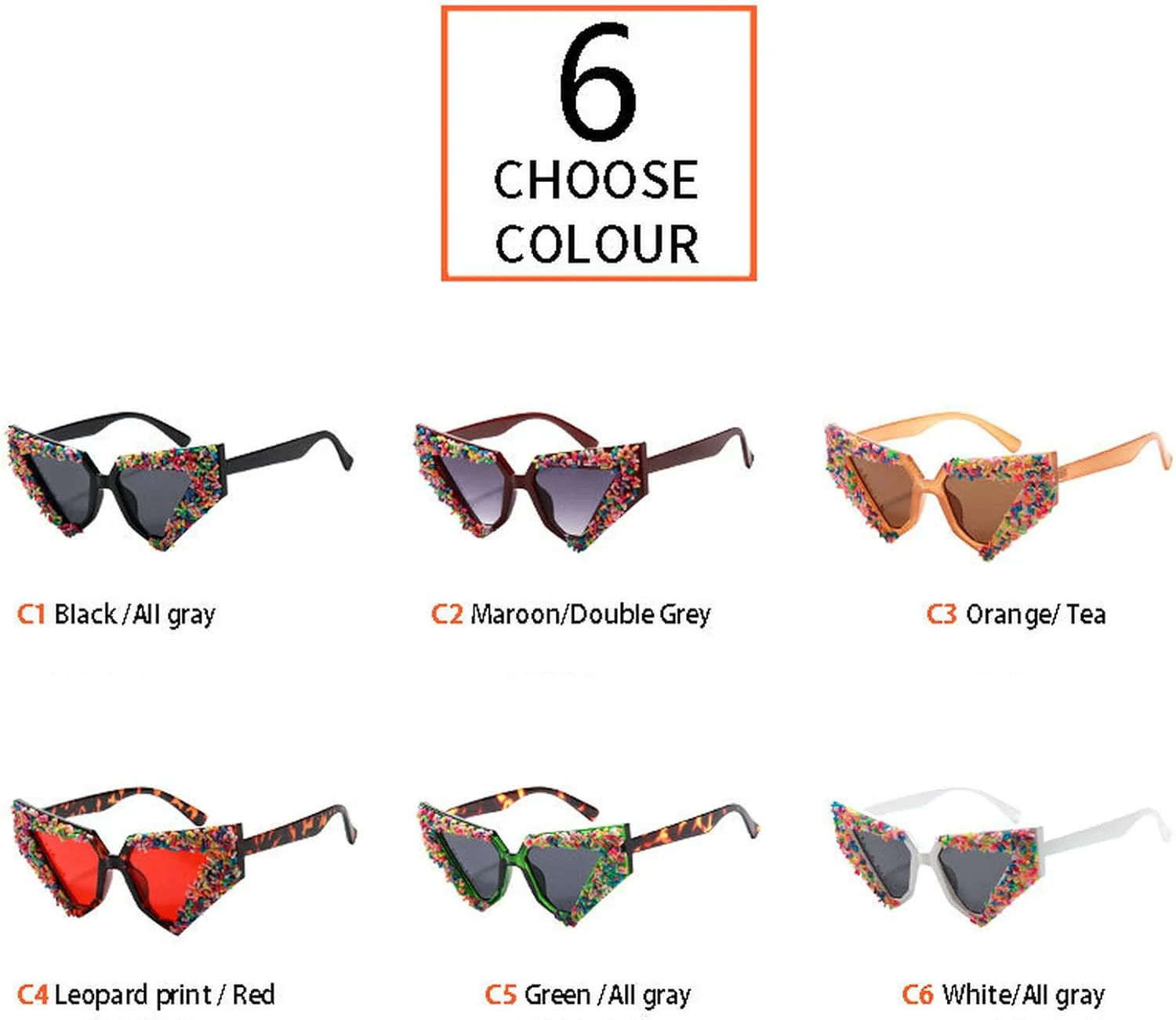 

Популярные винтажные солнцезащитные очки «кошачий глаз» для женщин, роскошные солнцезащитные очки в стиле панк, для вечеринок, милые очки для вечеринок mincl, Black