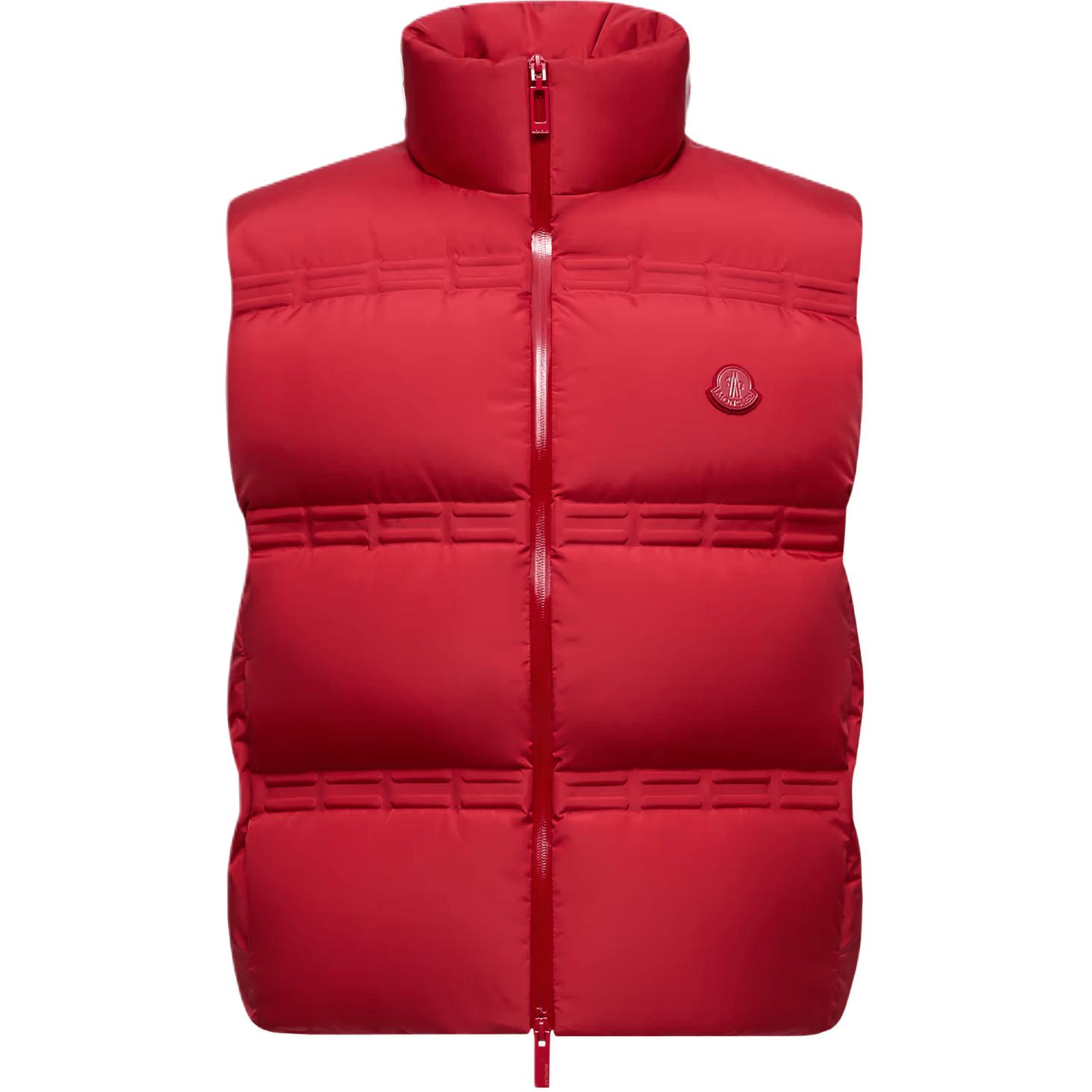 

Моноклер X Asap Rocky жилет с логотипом и молнией MONCLER GENIUS, красный