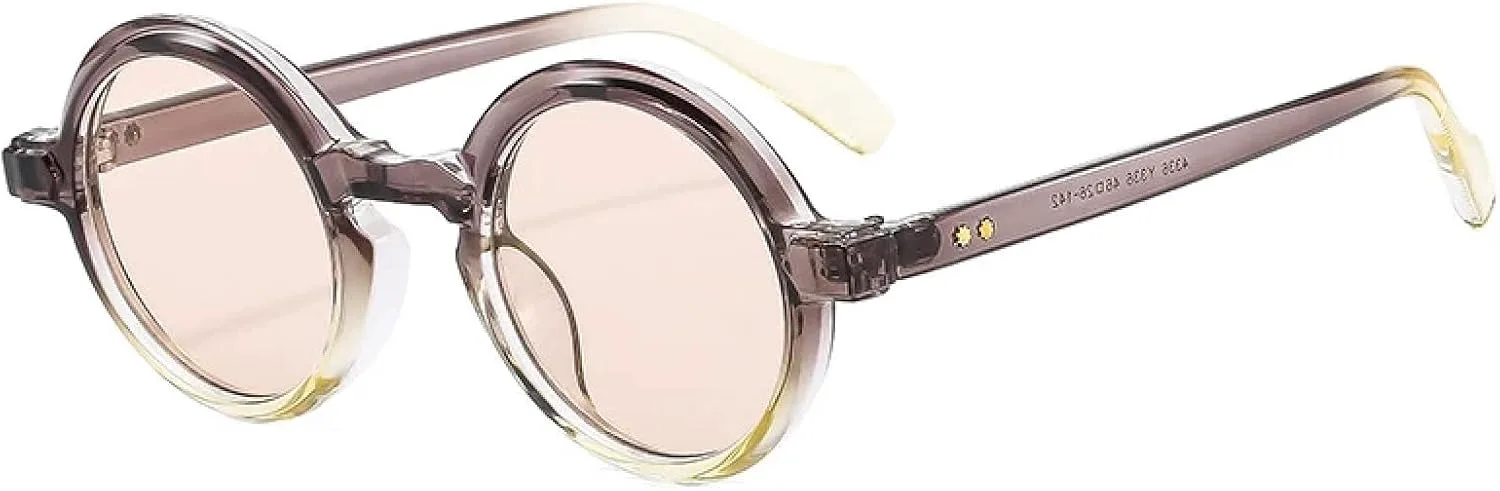 

Модные круглые панк-солнцезащитные очки 2027 года для женщин, для активного отдыха на природе, с градиентными линзами, солнцезащитные очки UV400 MTZJH, One Color