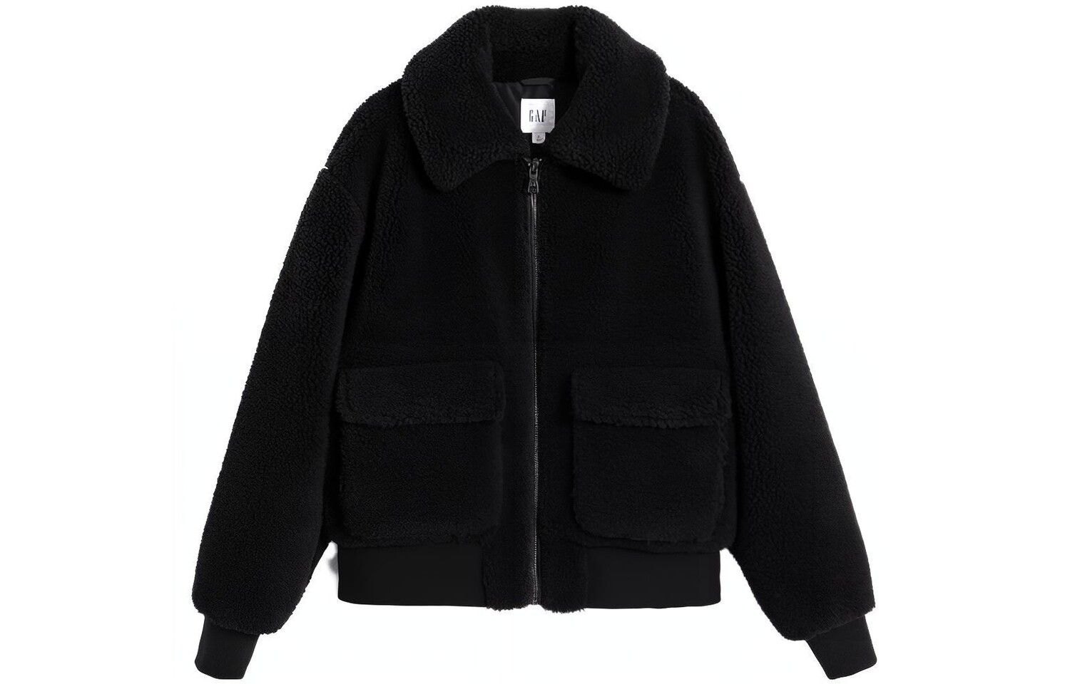 Женская бархатная куртка GAP, цвет Black — фото 3