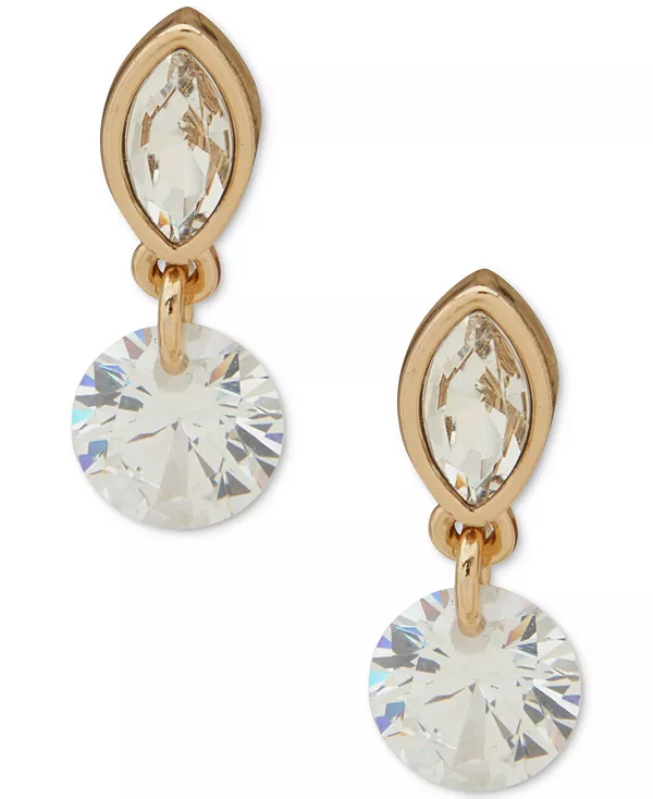 

Серьги-Гвоздики с кристаллами маркиза Dkny, white