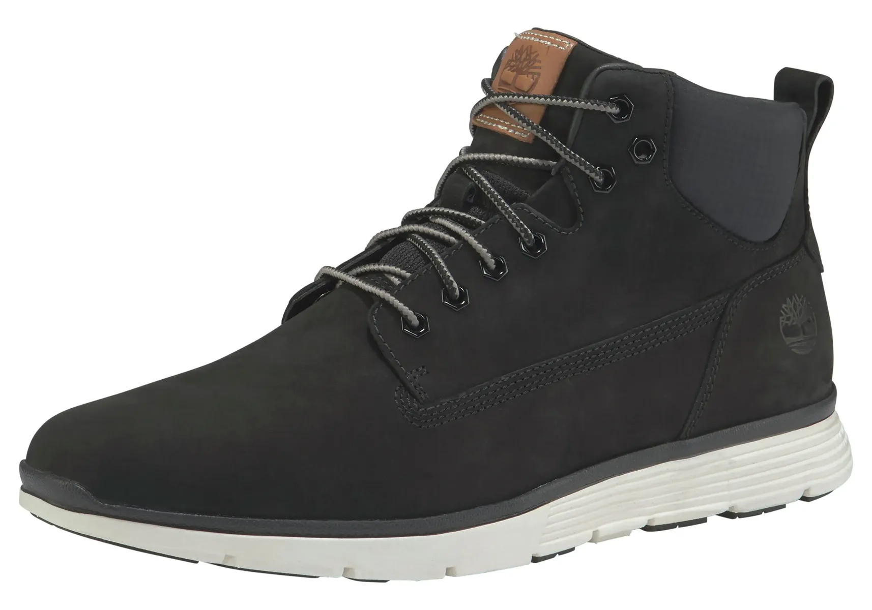 

Ботинки Timberland на шнуровке "Killington Chukka", цвет Black-Nubuck-W-White