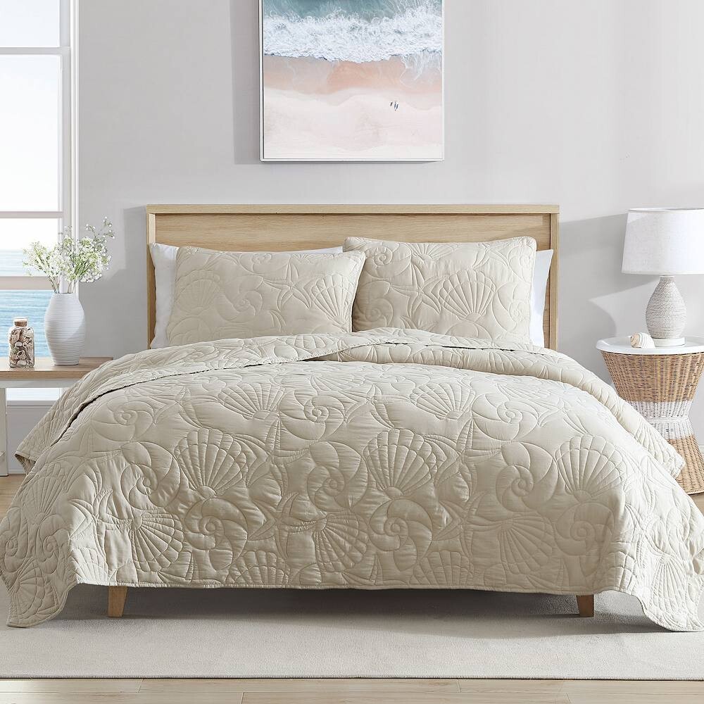 

Комплект одеял Carribean Joe Solid Shell Outline, песочный