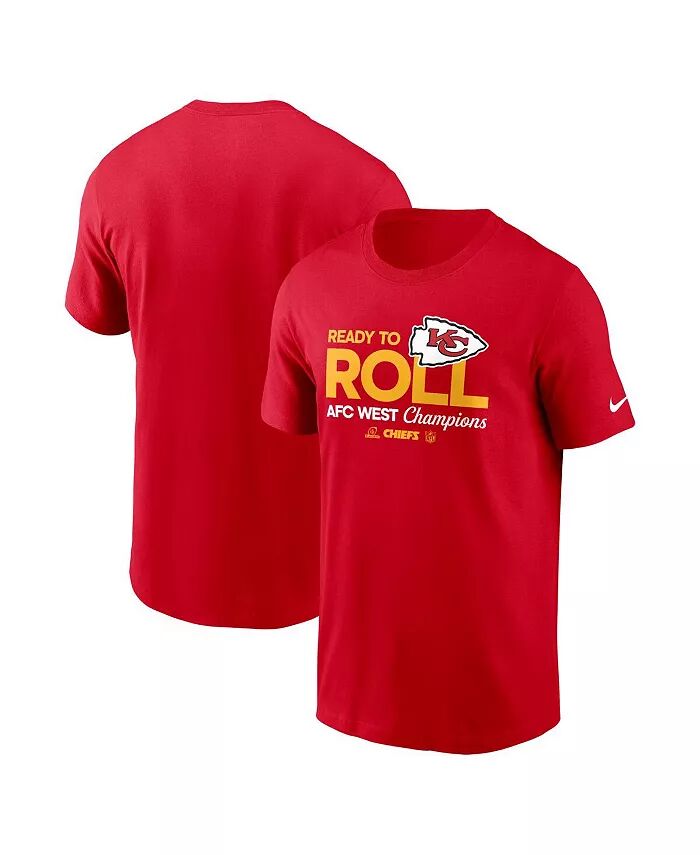 

Мужская красная футболка Kansas City Chiefs 2024 AFC West Division Champions Locker Room Trophy Collection Nike